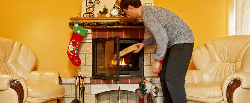Rusted Metal Fireplace Restoration in Des Moines, Washington